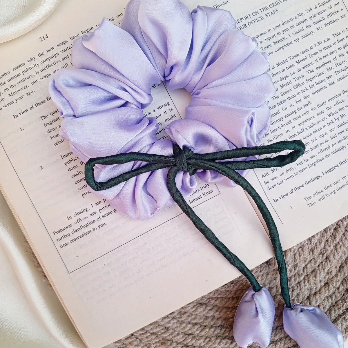 Tulip Silk Scrunchie