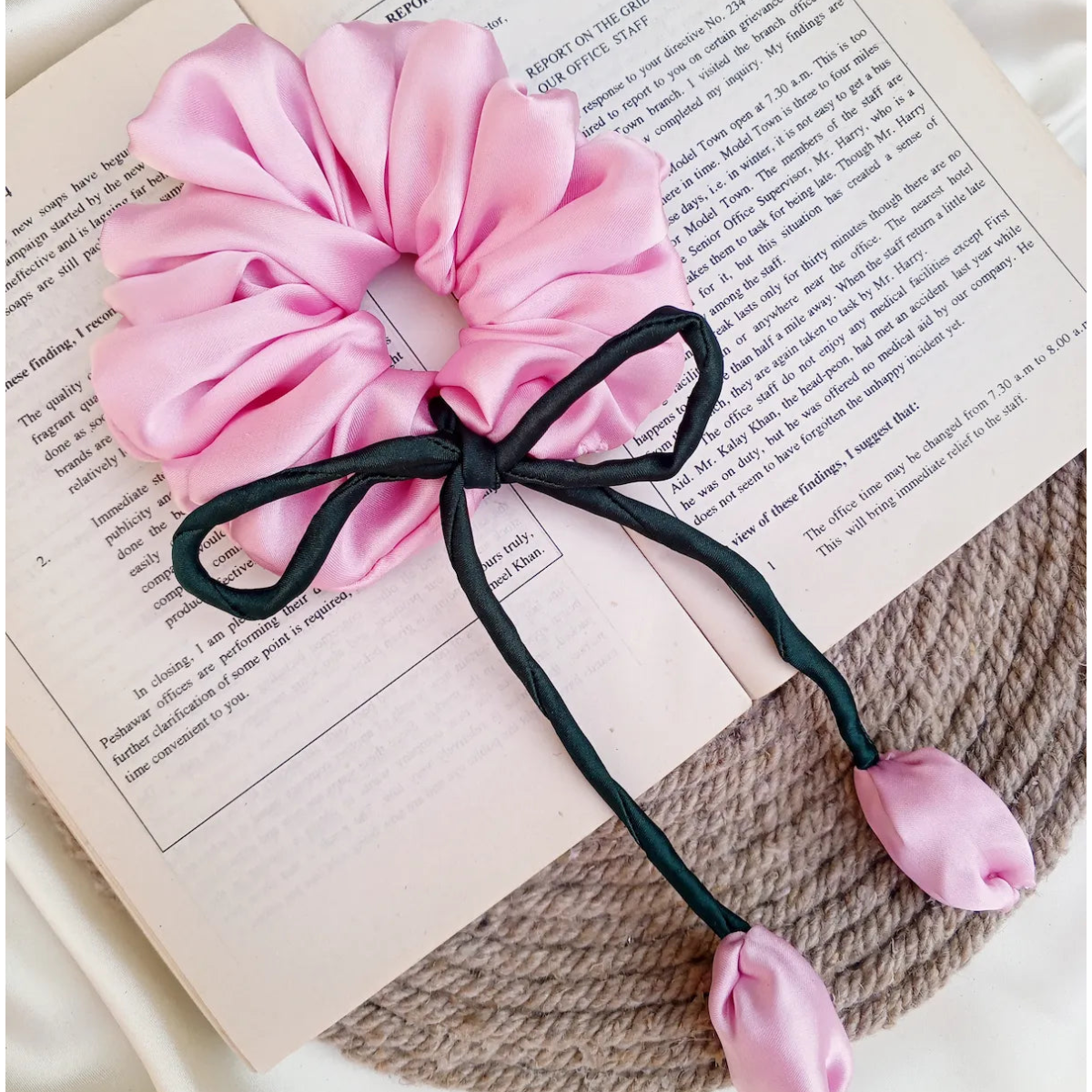 Tulip Silk Scrunchie