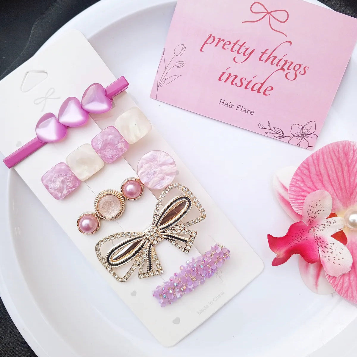 Korean Cute 5-Piece Hair Pin Set