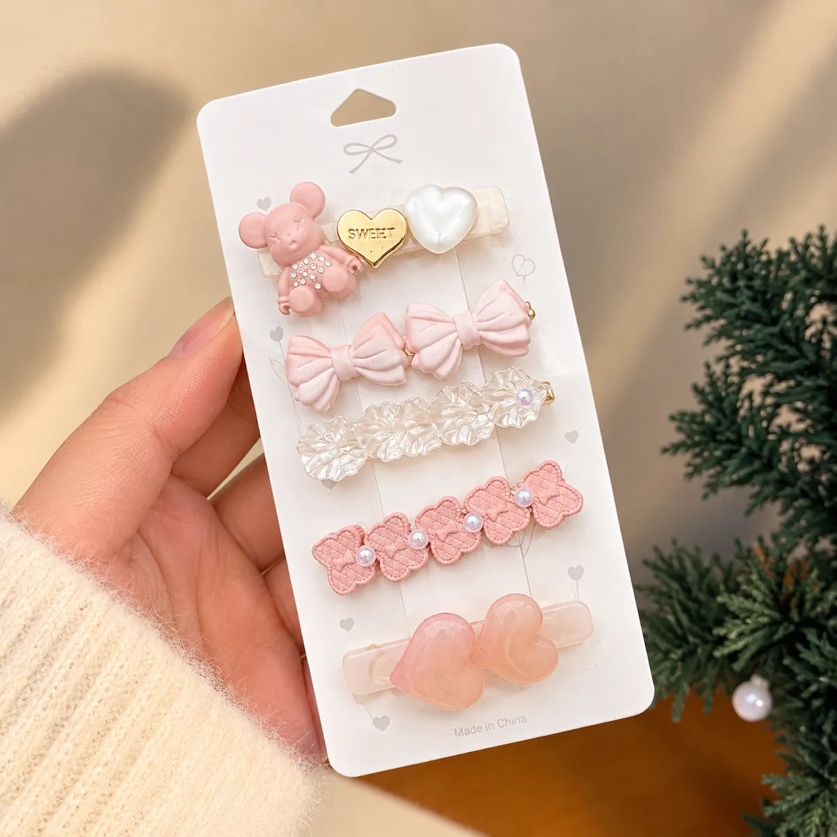 Korean Cute 5-Piece Hair Pin Set