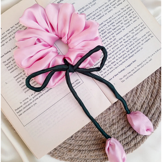 Tulip Silk Scrunchie