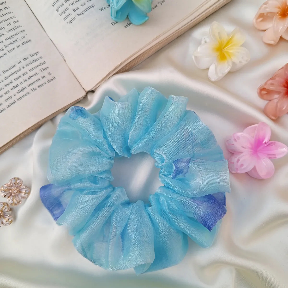 Organza Printed Scrunchie