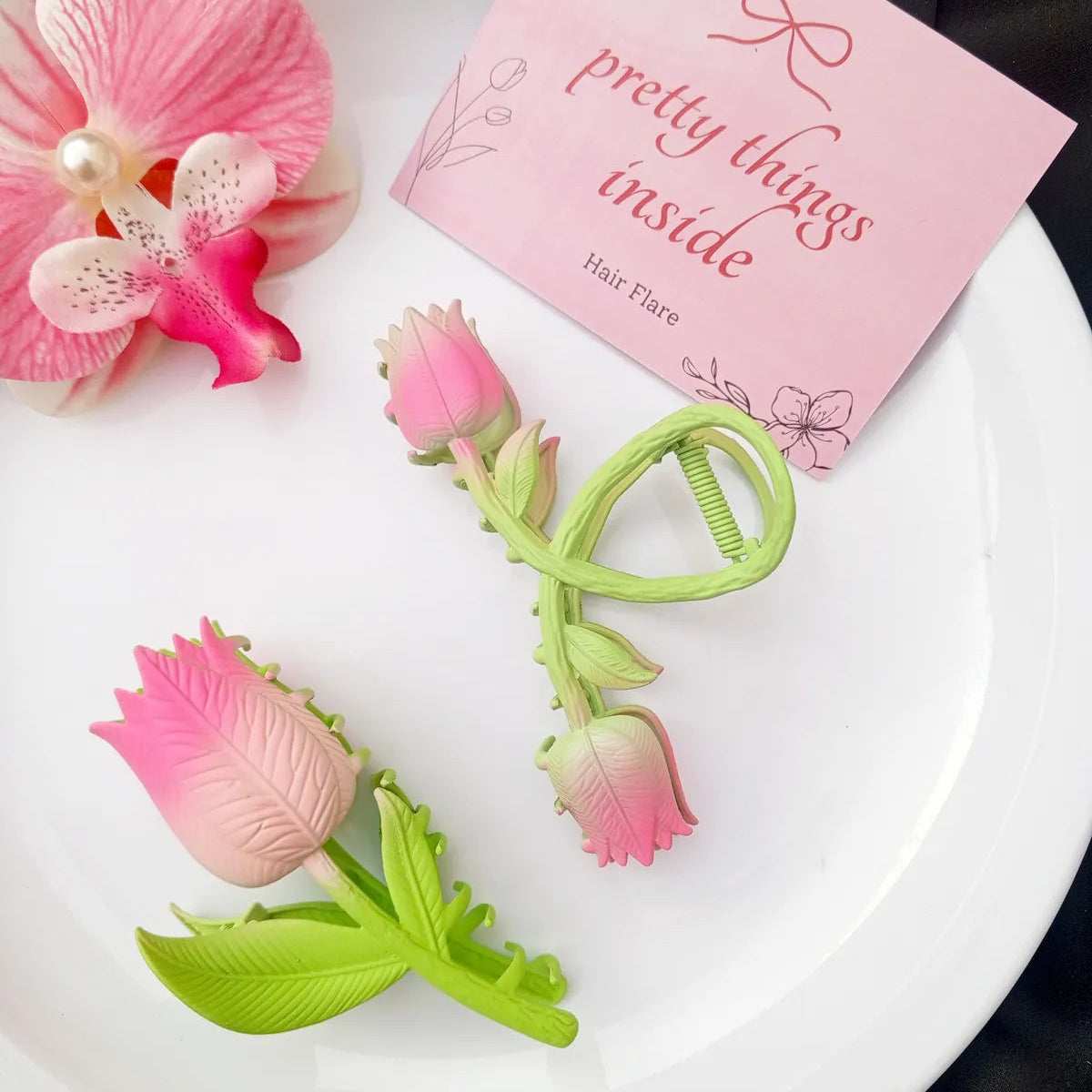 Metal Rosy Tulip Claws