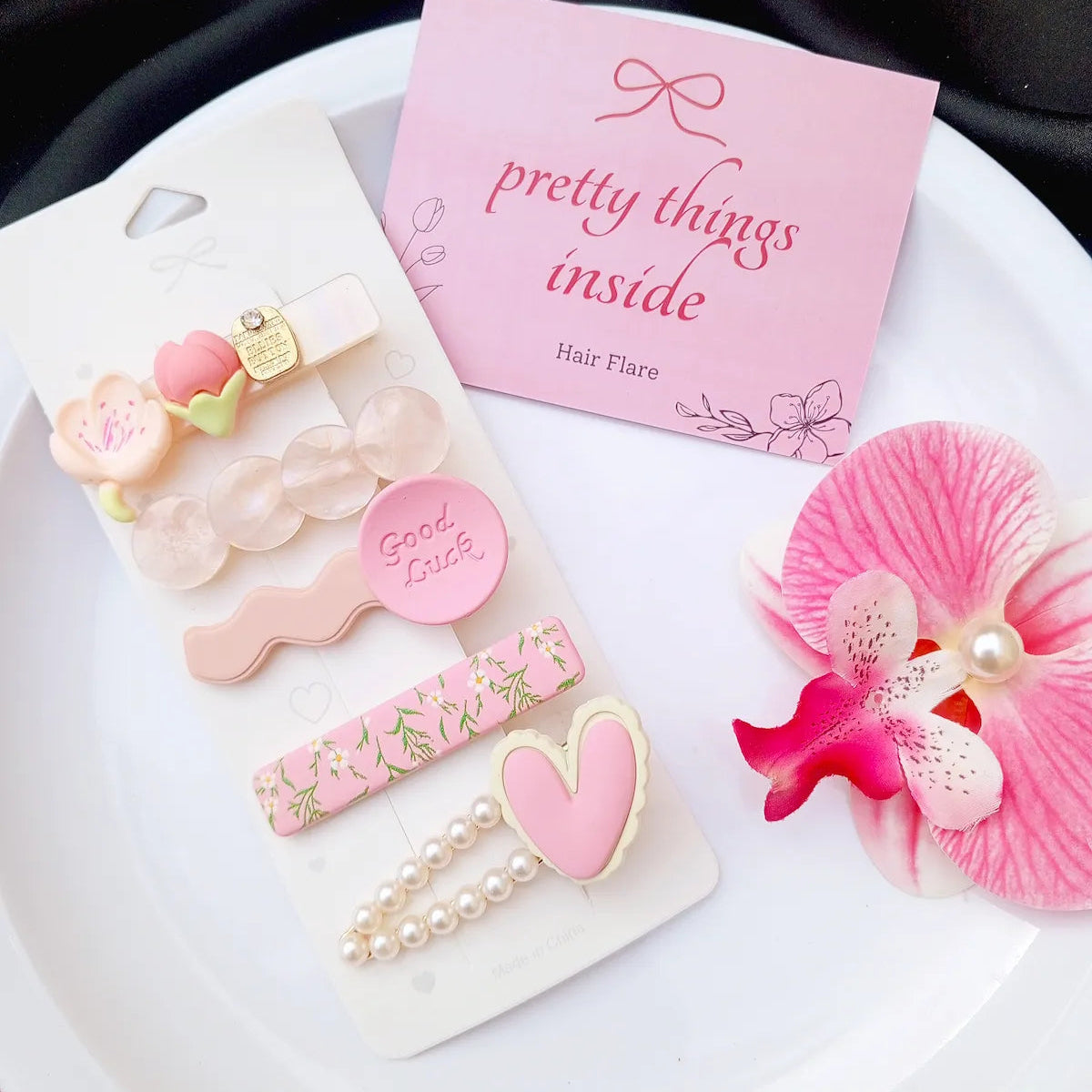 Korean Cute 5-Piece Hair Pin Set