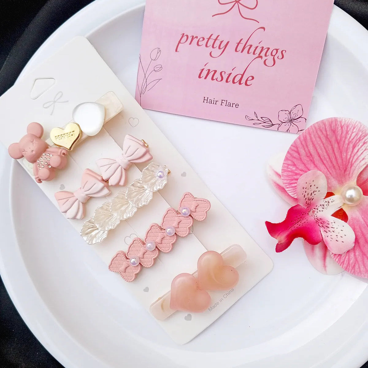Korean Cute 5-Piece Hair Pin Set