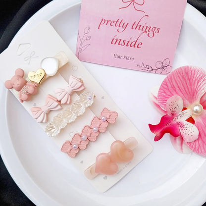 Korean Cute 5-Piece Hair Pin Set