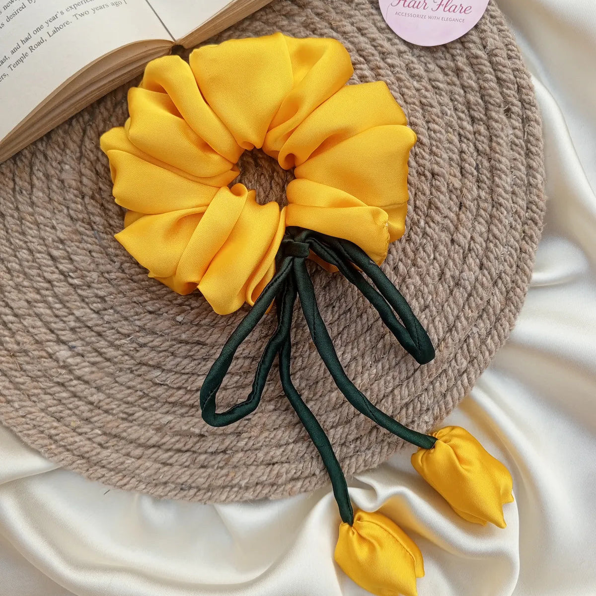 Tulip Silk Scrunchie