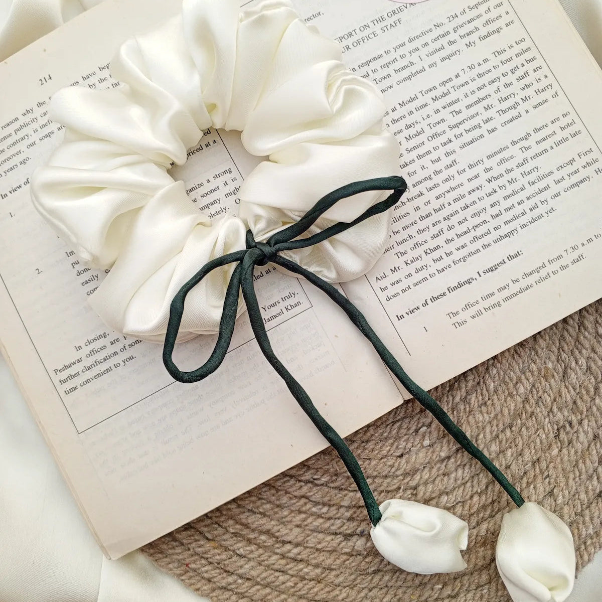 Tulip Silk Scrunchie