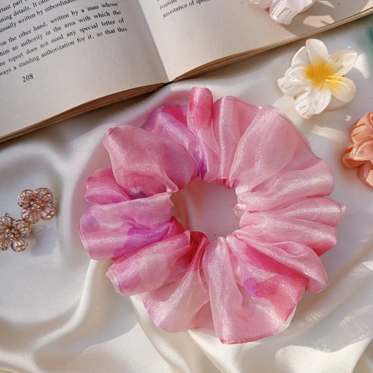 Organza Printed Scrunchie