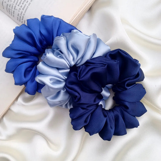 Blue Scrunchies Combo