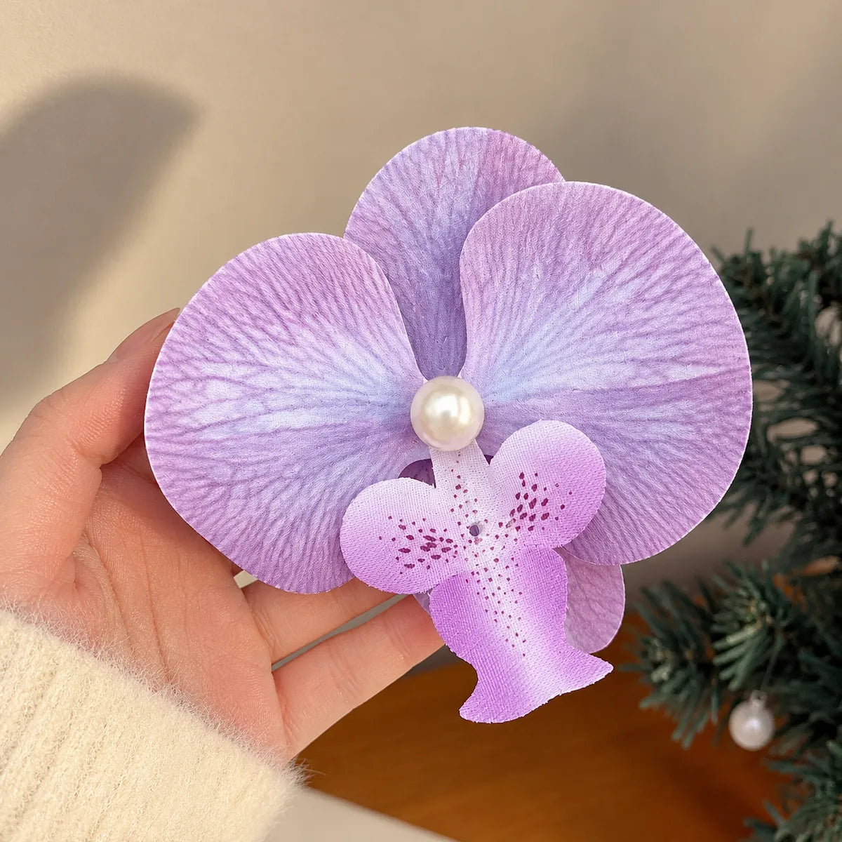 Orchid Pearl Hair Pins
