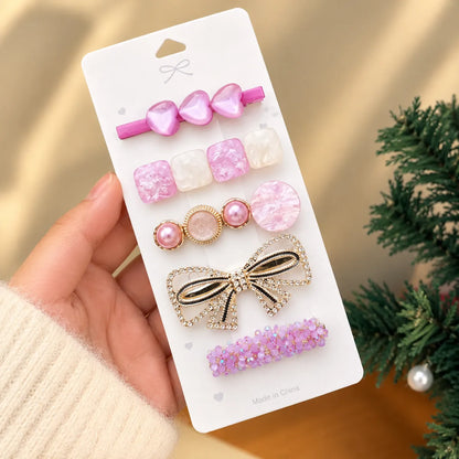 Korean Cute 5-Piece Hair Pin Set