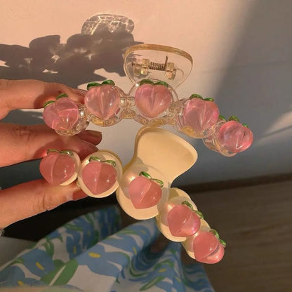 Peach Blossom Claw Clip