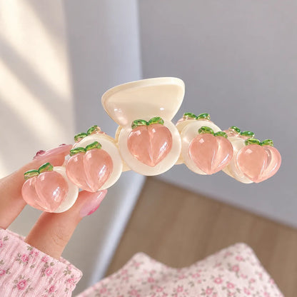 Peach Blossom Claw Clip